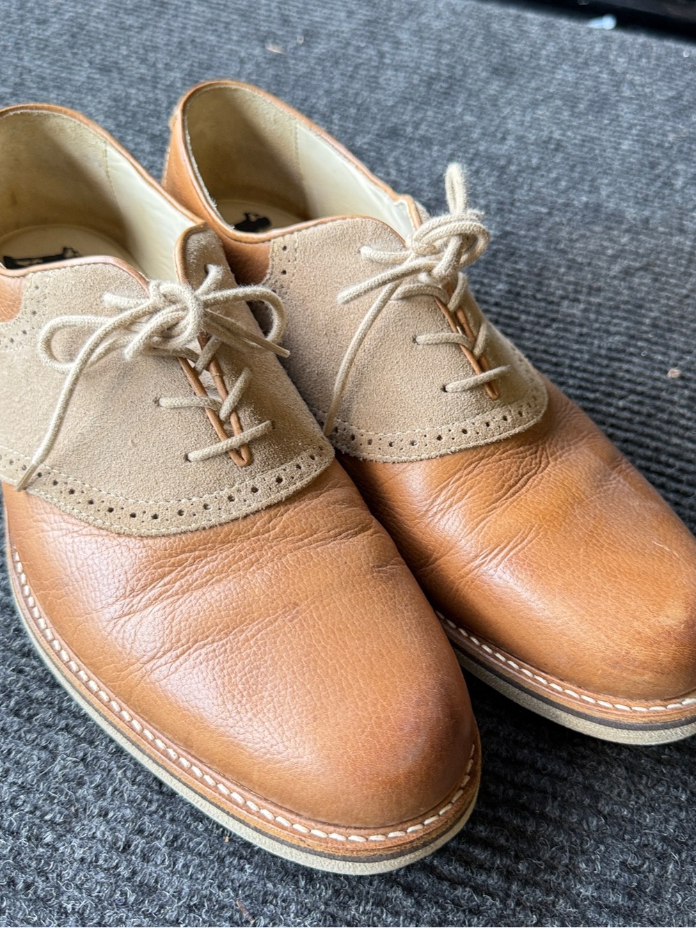 1901 Suede Leather oxfords shoes mens 11